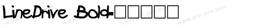 LineDrive Bold字体转换